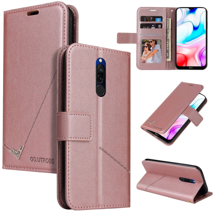 Custodia per telefono in pelle ad angolo retto GQUTROBE, For Xiaomi Redmi 8, For Xiaomi Redmi Note 7, For Xiaomi Redmi 7A