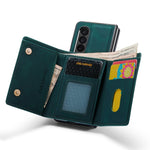 DG.MING M1 Series 3-Fold Multi Card Wallet + custodia magnetica per telefono, For Samsung Galaxy Z Fold3 5G, For Samsung Galaxy Z Fold4