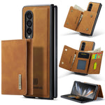 DG.MING M1 Series 3-Fold Multi Card Wallet + custodia magnetica per telefono, For Samsung Galaxy Z Fold3 5G, For Samsung Galaxy Z Fold4
