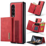 DG.MING M1 Series 3-Fold Multi Card Wallet + custodia magnetica per telefono, For Samsung Galaxy Z Fold3 5G, For Samsung Galaxy Z Fold4