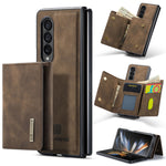 DG.MING M1 Series 3-Fold Multi Card Wallet + custodia magnetica per telefono, For Samsung Galaxy Z Fold3 5G, For Samsung Galaxy Z Fold4