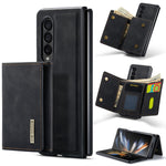 DG.MING M1 Series 3-Fold Multi Card Wallet + custodia magnetica per telefono, For Samsung Galaxy Z Fold3 5G, For Samsung Galaxy Z Fold4