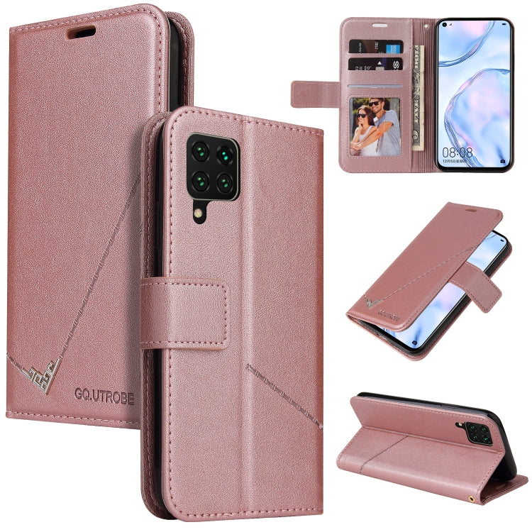 Custodia per telefono in pelle ad angolo retto GQUTROBE, For Huawei P40, For Huawei P40 Lite, For Huawei P40 Pro, Huawei P smart 2021