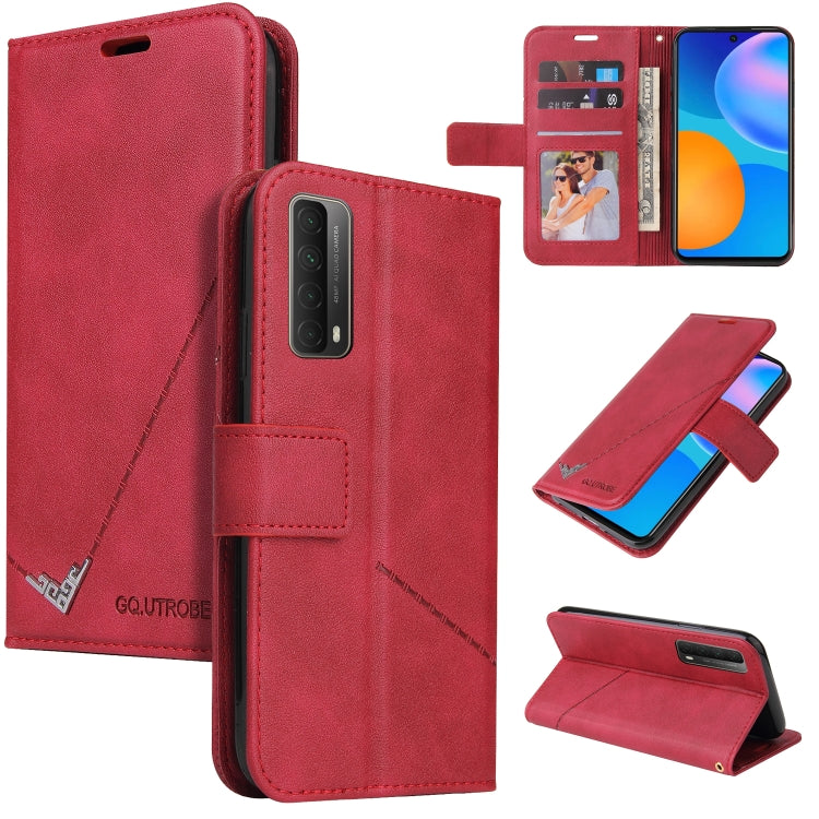 Custodia per telefono in pelle ad angolo retto GQUTROBE, For Huawei P40, For Huawei P40 Lite, For Huawei P40 Pro, Huawei P smart 2021