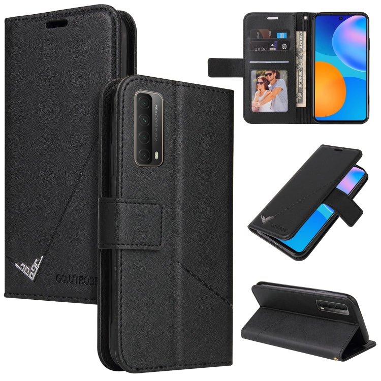 Custodia per telefono in pelle ad angolo retto GQUTROBE, For Huawei P40, For Huawei P40 Lite, For Huawei P40 Pro, Huawei P smart 2021
