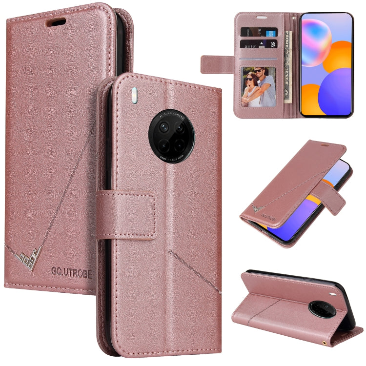 Custodia per telefono in pelle ad angolo retto GQUTROBE, For Huawei nova 7 SE, For Huawei Mate 40, For Huawei Mate 40 Lite, For Huawei Mate 40 Pro