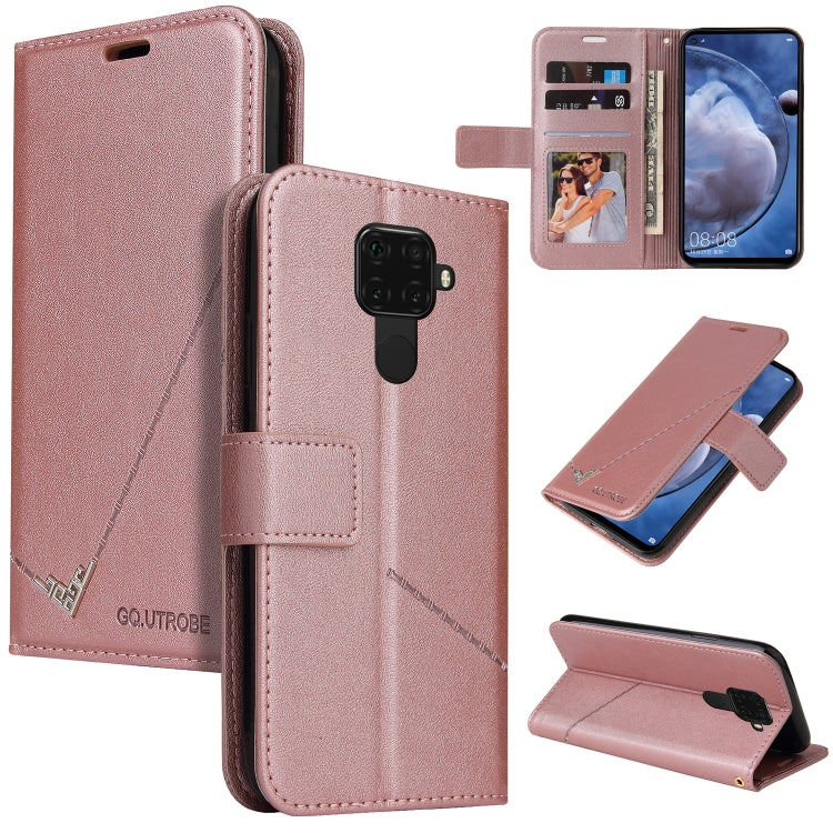 Custodia per telefono in pelle ad angolo retto GQUTROBE, For Huawei Mate 30 Lite, For Huawei Mate 30 Pro, For Huawei Mate 20 Pro, For Huawei P30