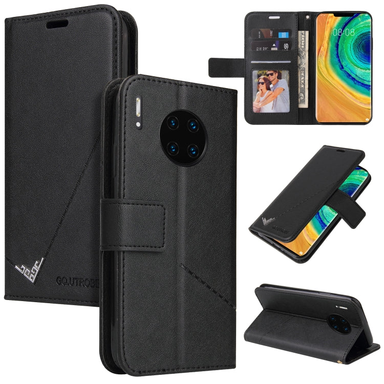 Custodia per telefono in pelle ad angolo retto GQUTROBE, For Huawei Mate 30 Lite, For Huawei Mate 30 Pro, For Huawei Mate 20 Pro, For Huawei P30