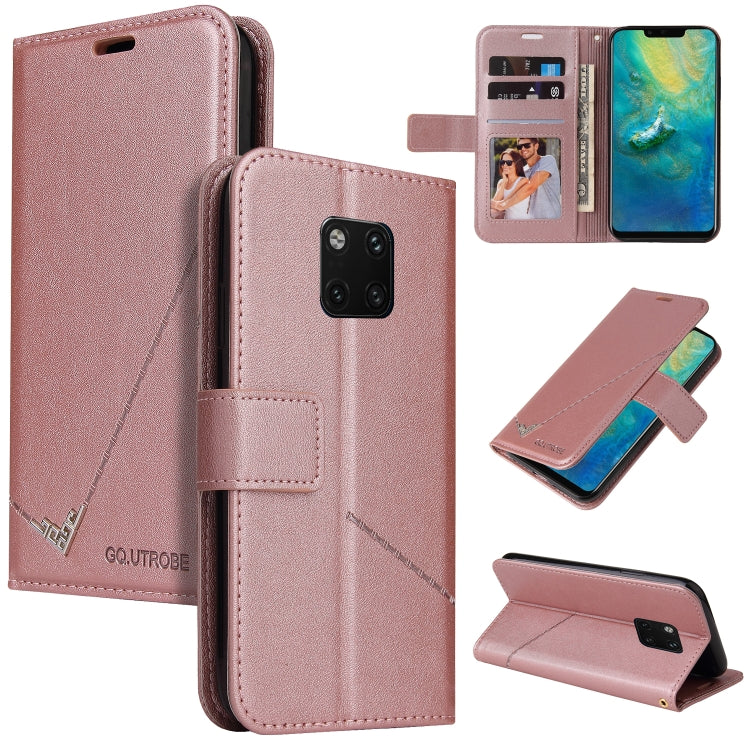Custodia per telefono in pelle ad angolo retto GQUTROBE, For Huawei Mate 30 Lite, For Huawei Mate 30 Pro, For Huawei Mate 20 Pro, For Huawei P30