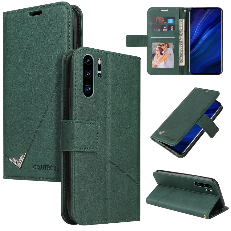 Custodia per telefono in pelle ad angolo retto GQUTROBE, For Huawei P30 Pro, For Huawei P20 Lite, For Huawei P20 Pro, For Huawei Y7p