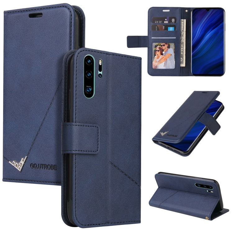 Custodia per telefono in pelle ad angolo retto GQUTROBE, For Huawei P30 Pro, For Huawei P20 Lite, For Huawei P20 Pro, For Huawei Y7p