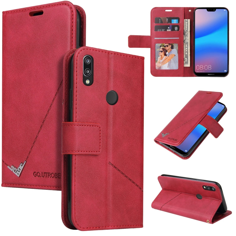 Custodia per telefono in pelle ad angolo retto GQUTROBE, For Huawei P30 Pro, For Huawei P20 Lite, For Huawei P20 Pro, For Huawei Y7p