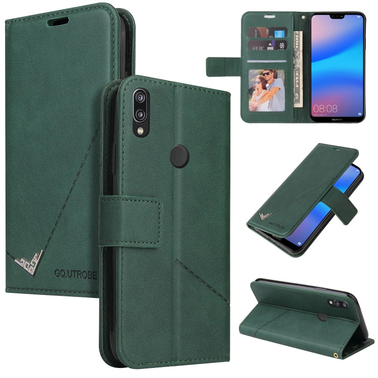Custodia per telefono in pelle ad angolo retto GQUTROBE, For Huawei P30 Pro, For Huawei P20 Lite, For Huawei P20 Pro, For Huawei Y7p