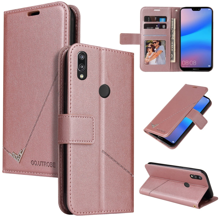 Custodia per telefono in pelle ad angolo retto GQUTROBE, For Huawei P30 Pro, For Huawei P20 Lite, For Huawei P20 Pro, For Huawei Y7p
