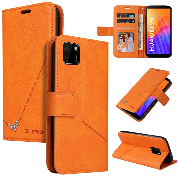 Custodia per telefono in pelle ad angolo retto GQUTROBE, For Huawei Y6p, For Huawei Y5p / Honor 9S, For Huawei P Smart Z, For Honor 10 Lite