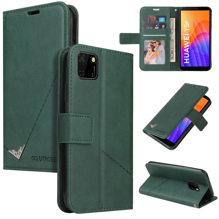 Custodia per telefono in pelle ad angolo retto GQUTROBE, For Huawei Y6p, For Huawei Y5p / Honor 9S, For Huawei P Smart Z, For Honor 10 Lite