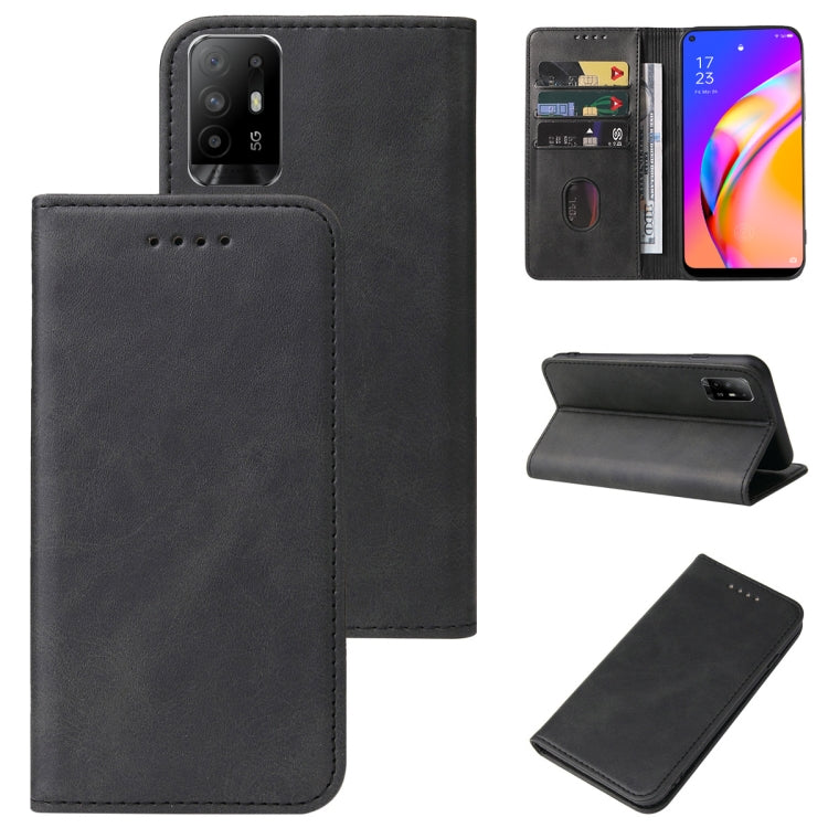 Custodia per telefono in pelle con chiusura magnetica, For OPPO A93s 5G, For OPPO A94, For OPPO F17 Pro, For OPPO F19, For OPPO F19 Pro+ 5G, For OPPO F19s 5G, For OPPO F21 Pro 5G, For OPPO Find X3