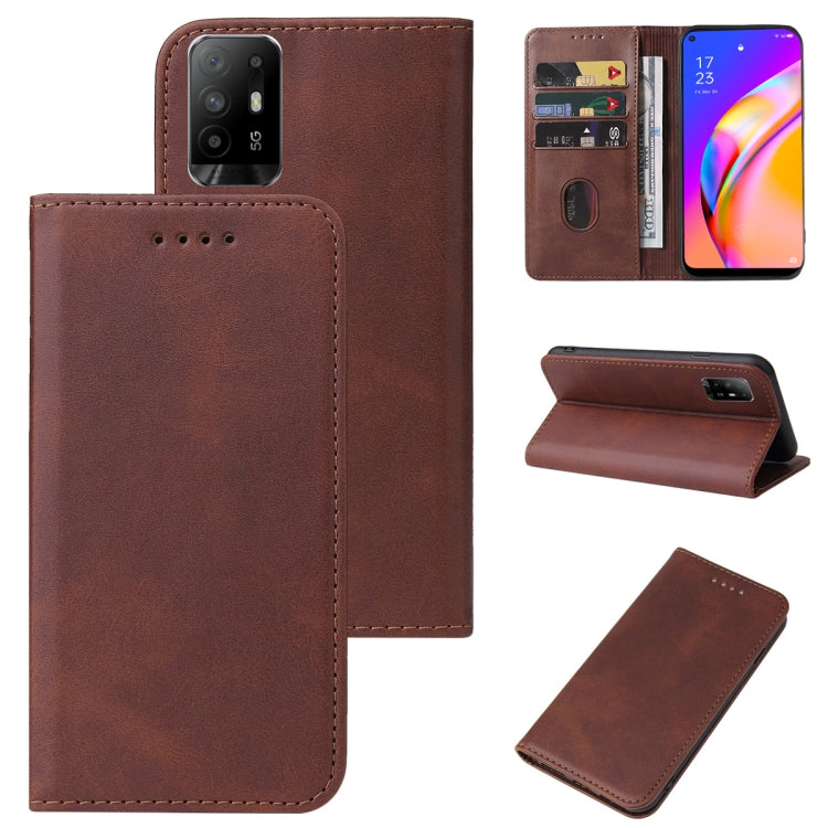 Custodia per telefono in pelle con chiusura magnetica, For OPPO A93s 5G, For OPPO A94, For OPPO F17 Pro, For OPPO F19, For OPPO F19 Pro+ 5G, For OPPO F19s 5G, For OPPO F21 Pro 5G, For OPPO Find X3