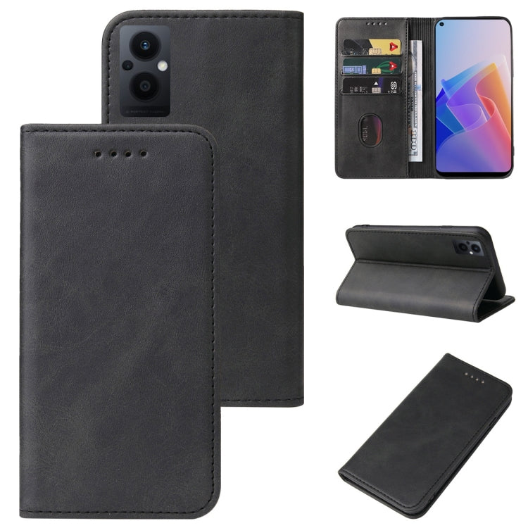 Custodia per telefono in pelle con chiusura magnetica, For OPPO A93s 5G, For OPPO A94, For OPPO F17 Pro, For OPPO F19, For OPPO F19 Pro+ 5G, For OPPO F19s 5G, For OPPO F21 Pro 5G, For OPPO Find X3