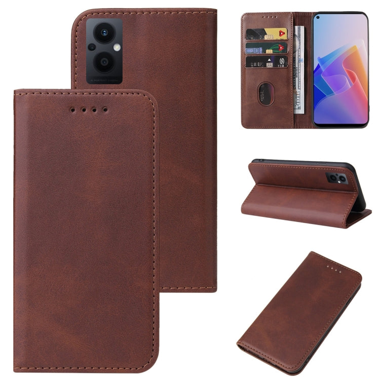 Custodia per telefono in pelle con chiusura magnetica, For OPPO A93s 5G, For OPPO A94, For OPPO F17 Pro, For OPPO F19, For OPPO F19 Pro+ 5G, For OPPO F19s 5G, For OPPO F21 Pro 5G, For OPPO Find X3