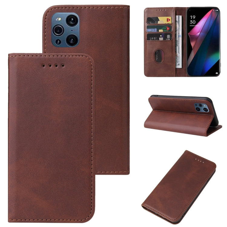 Custodia per telefono in pelle con chiusura magnetica, For OPPO A93s 5G, For OPPO A94, For OPPO F17 Pro, For OPPO F19, For OPPO F19 Pro+ 5G, For OPPO F19s 5G, For OPPO F21 Pro 5G, For OPPO Find X3