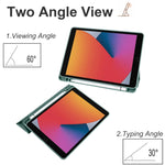 Custodia per tablet Smart in pelle pieghevole a 3 acrilici, For iPad 9.7 2018/2017, For iPad 10.2 2021/2020/2019, For iPad  Air 2022/2020/Pro 11 2021/2020/2018