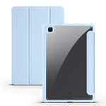 Custodia per tablet Smart in pelle pieghevole a 3 acrilici, For iPad Air 13 2024 / Pro 12.9 2022 / 2021/2020/2018, For Samsung Galaxy Tab S6 Lite 2020/2022
