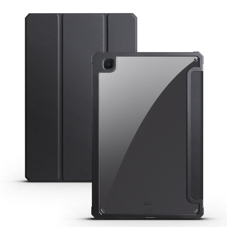Custodia per tablet Smart in pelle pieghevole a 3 acrilici, For iPad Air 13 2024 / Pro 12.9 2022 / 2021/2020/2018, For Samsung Galaxy Tab S6 Lite 2020/2022