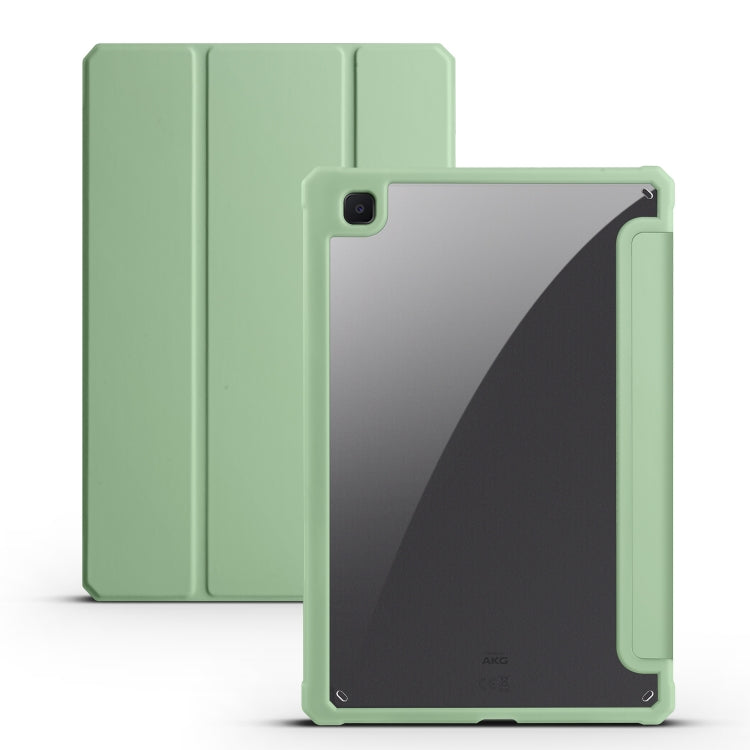Custodia per tablet Smart in pelle pieghevole a 3 acrilici, For iPad Air 13 2024 / Pro 12.9 2022 / 2021/2020/2018, For Samsung Galaxy Tab S6 Lite 2020/2022