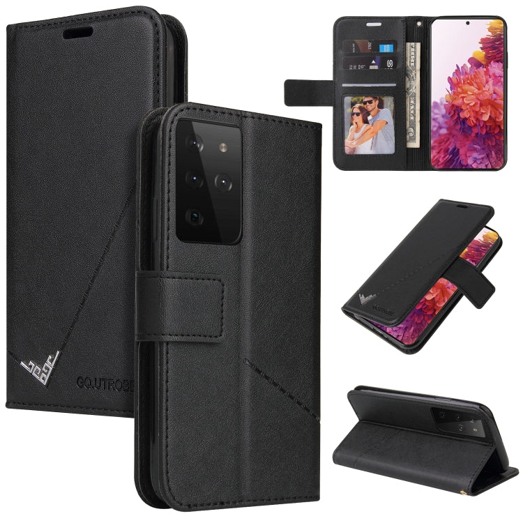 Custodia per telefono in pelle ad angolo retto GQUTROBE, For Samsung Galaxy S21 5G, For Samsung Galaxy S21+ 5G, For Samsung Galaxy S21 Ultra 5G, For Samsung Galaxy S22 5G