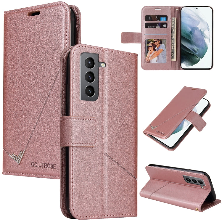 Custodia per telefono in pelle ad angolo retto GQUTROBE, For Samsung Galaxy S21 5G, For Samsung Galaxy S21+ 5G, For Samsung Galaxy S21 Ultra 5G, For Samsung Galaxy S22 5G