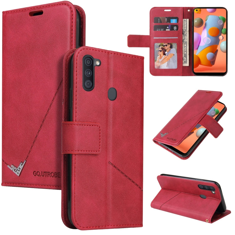 Custodia per telefono in pelle ad angolo retto GQUTROBE, For Samsung Galaxy A11 Global Version, For Samsung Galaxy A01 Core, For Samsung Galaxy M51, For Samsung Galaxy M31