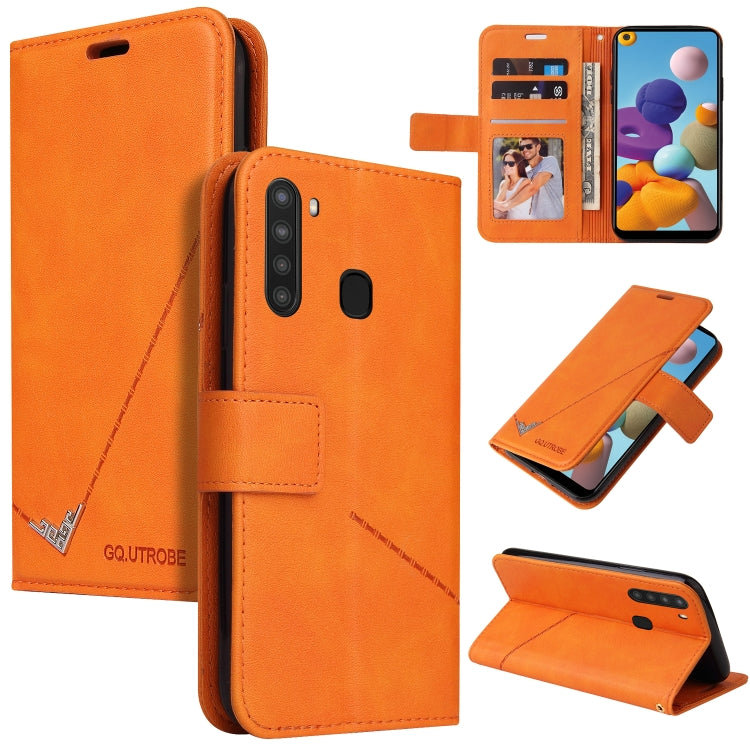 Custodia per telefono in pelle ad angolo retto GQUTROBE, For Samsung Galaxy M31s, For Samsung Galaxy A41, For Samsung Galaxy A31, For Samsung Galaxy A21