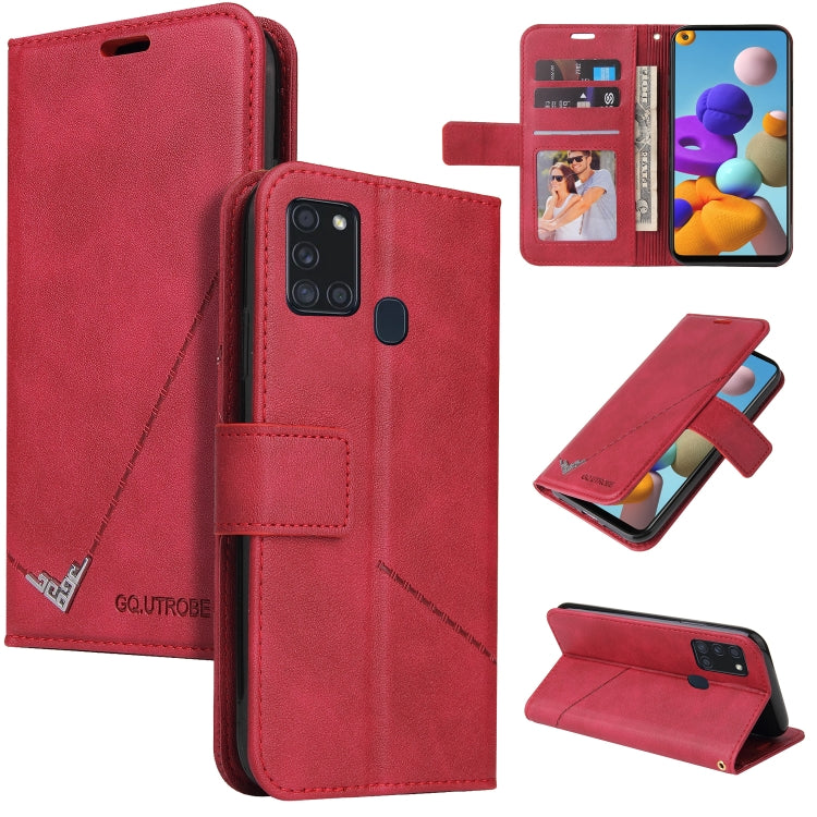 Custodia per telefono in pelle ad angolo retto GQUTROBE, For Samsung Galaxy A21s, For Samsung Galaxy Note10 Lite / A81, For Samsung Galaxy A71, For Samsung Galaxy A51