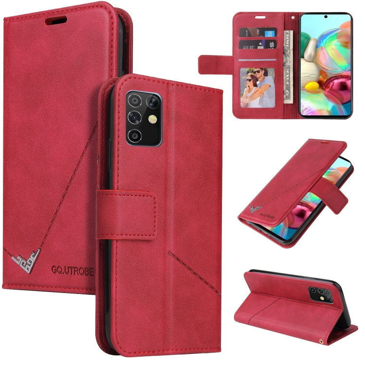 Custodia per telefono in pelle ad angolo retto GQUTROBE, For Samsung Galaxy A21s, For Samsung Galaxy Note10 Lite / A81, For Samsung Galaxy A71, For Samsung Galaxy A51