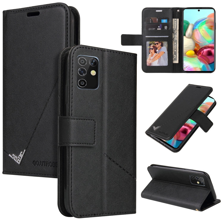 Custodia per telefono in pelle ad angolo retto GQUTROBE, For Samsung Galaxy A21s, For Samsung Galaxy Note10 Lite / A81, For Samsung Galaxy A71, For Samsung Galaxy A51