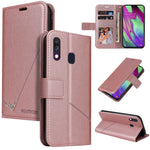 Custodia per telefono in pelle ad angolo retto GQUTROBE, For Samsung Galaxy A70, For Samsung Galaxy A50, For Samsung Galaxy A40, For Samsung Galaxy A20 / 30