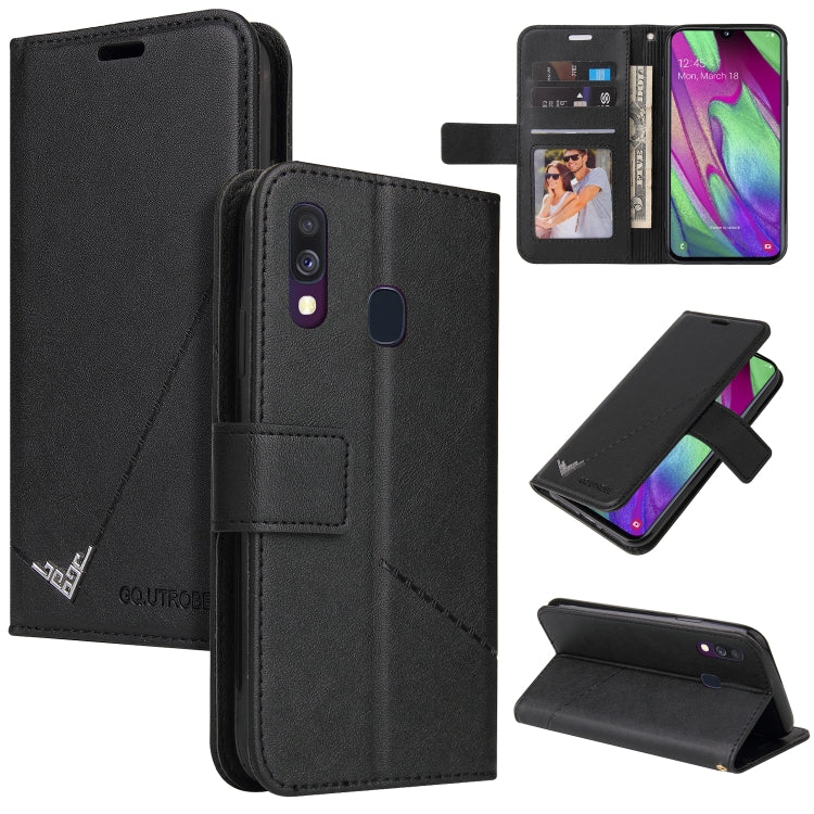 Custodia per telefono in pelle ad angolo retto GQUTROBE, For Samsung Galaxy A70, For Samsung Galaxy A50, For Samsung Galaxy A40, For Samsung Galaxy A20 / 30