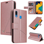 Custodia per telefono in pelle ad angolo retto GQUTROBE, For Samsung Galaxy A70, For Samsung Galaxy A50, For Samsung Galaxy A40, For Samsung Galaxy A20 / 30