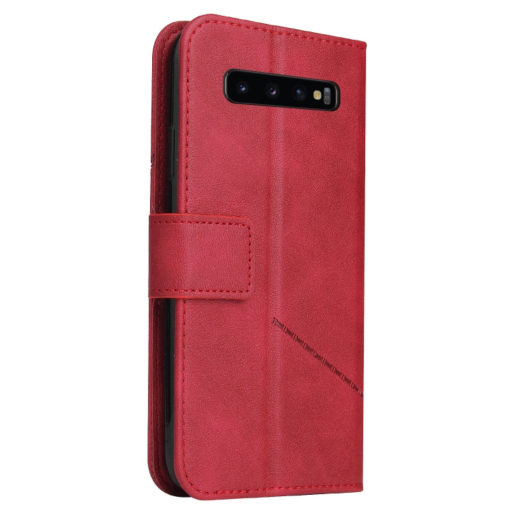 Custodia per telefono in pelle ad angolo retto GQUTROBE, For Samsung Galaxy S10, For Samsung Galaxy S10e, For Samsung Galaxy S10+