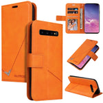 Custodia per telefono in pelle ad angolo retto GQUTROBE, For Samsung Galaxy S10, For Samsung Galaxy S10e, For Samsung Galaxy S10+
