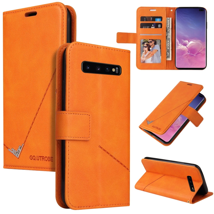 Custodia per telefono in pelle ad angolo retto GQUTROBE, For Samsung Galaxy S10, For Samsung Galaxy S10e, For Samsung Galaxy S10+