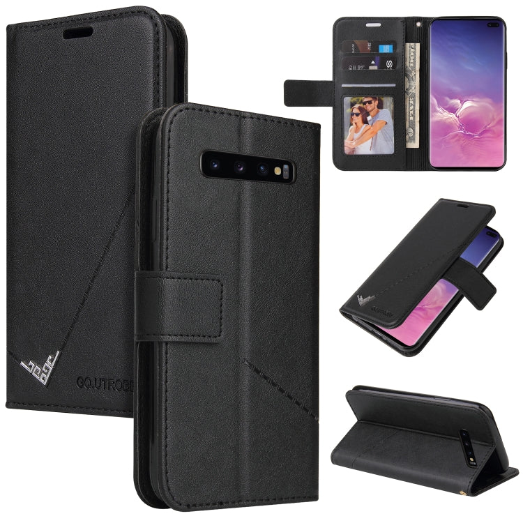 Custodia per telefono in pelle ad angolo retto GQUTROBE, For Samsung Galaxy S10, For Samsung Galaxy S10e, For Samsung Galaxy S10+