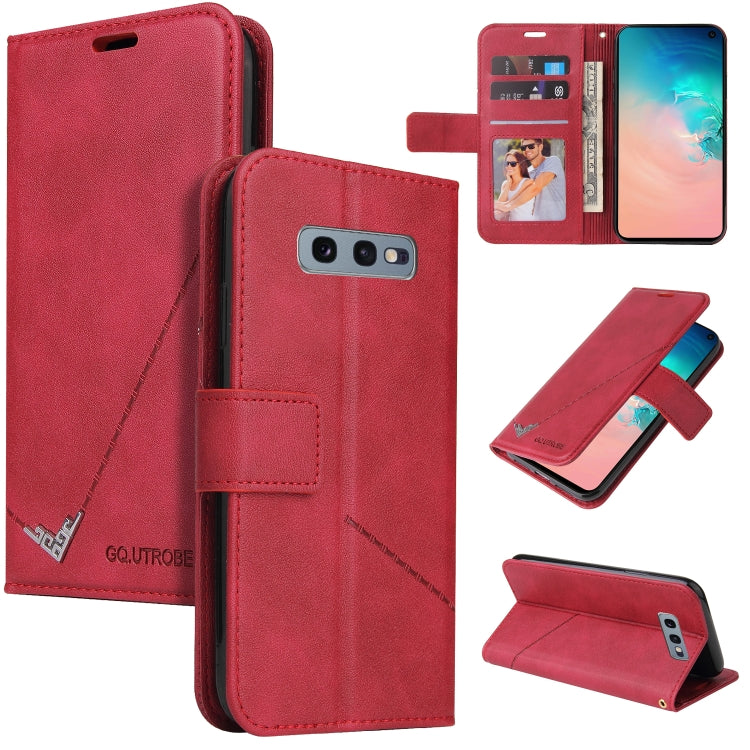 Custodia per telefono in pelle ad angolo retto GQUTROBE, For Samsung Galaxy S10, For Samsung Galaxy S10e, For Samsung Galaxy S10+