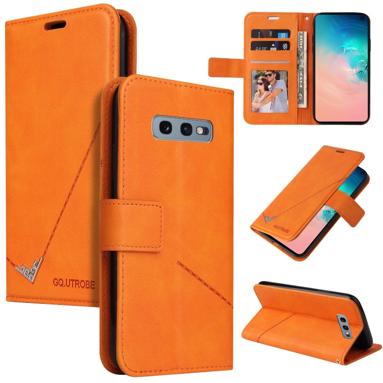 Custodia per telefono in pelle ad angolo retto GQUTROBE, For Samsung Galaxy S10, For Samsung Galaxy S10e, For Samsung Galaxy S10+