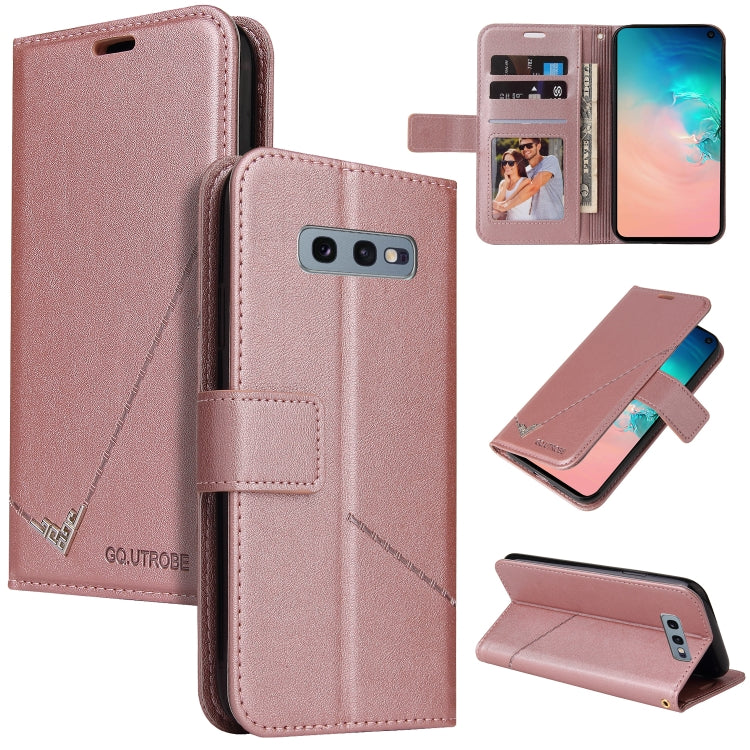 Custodia per telefono in pelle ad angolo retto GQUTROBE, For Samsung Galaxy S10, For Samsung Galaxy S10e, For Samsung Galaxy S10+