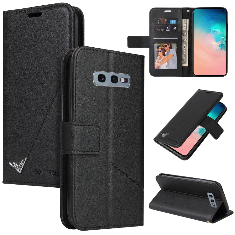 Custodia per telefono in pelle ad angolo retto GQUTROBE, For Samsung Galaxy S10, For Samsung Galaxy S10e, For Samsung Galaxy S10+