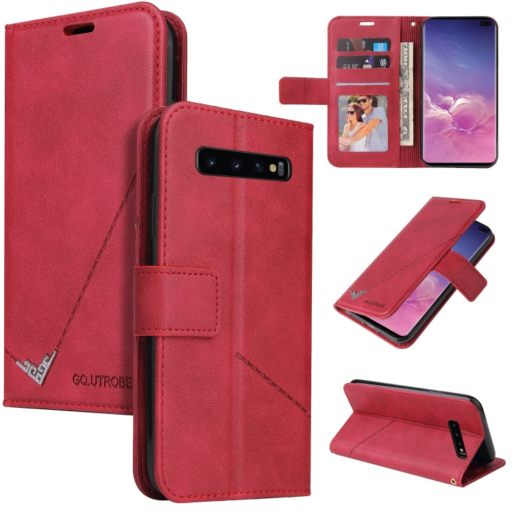 Custodia per telefono in pelle ad angolo retto GQUTROBE, For Samsung Galaxy S10, For Samsung Galaxy S10e, For Samsung Galaxy S10+