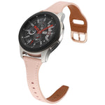 Cinturino per orologio in vera pelle con fibbia inversa da 22 mm, For Samsung Galaxy Watch3 / Huawei Watch GT3 Pro