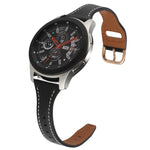 Cinturino per orologio in vera pelle con fibbia inversa da 22 mm, For Samsung Galaxy Watch3 / Huawei Watch GT3 Pro